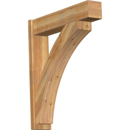 Ekena Millwork Thorton Block Rough Sawn Outlooker, Western Red Cedar, 8"W x 36"D x 42"H OUT08X36X42THR05RWR